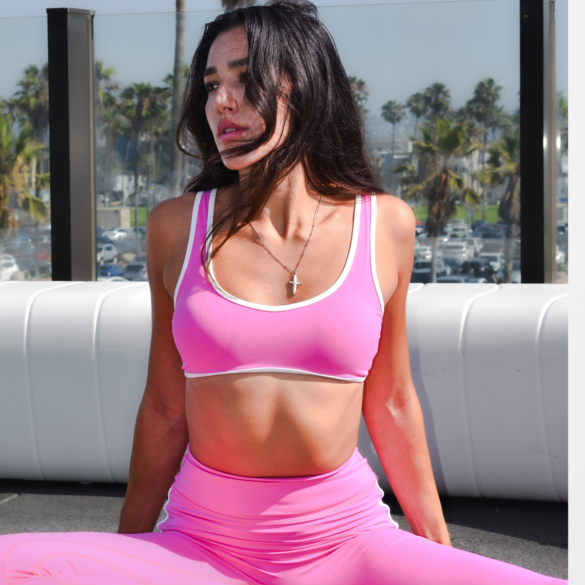 Pink Outline Bra